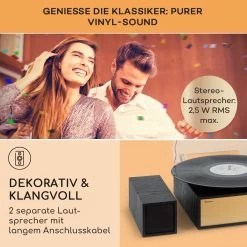 Berklee TT Play Plattenspieler Riemenantrieb 33 1/3 & 45 U/min Stereo-Lautsprecher -Küchengeräte Verkäufe 10040461 de 0003 usp