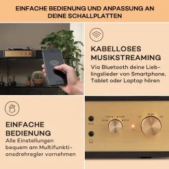 Berklee TT Play Plattenspieler Riemenantrieb 33 1/3 & 45 U/min Stereo-Lautsprecher -Küchengeräte Verkäufe 10040461 de 0004 usp