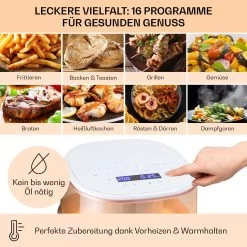 Air Bloom Heißluftfritteuse Dampffunktion 1500W 7,5 Liter 16 Programme -Küchengeräte Verkäufe 10040496 de 0004 usp