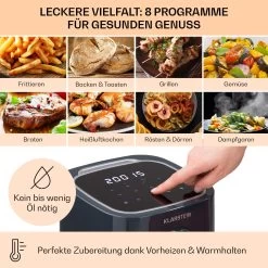 Crisp-Pro Heißluftfritteuse Air Fryer 1400W 2,8 Ltr Timer Edelstahl 8 Crisp-Pro Heißluftfritteuse Air Fryer 1400W 2,8 Ltr Timer Edelstahl -Küchengeräte Verkäufe 10040698 de 0003 usp