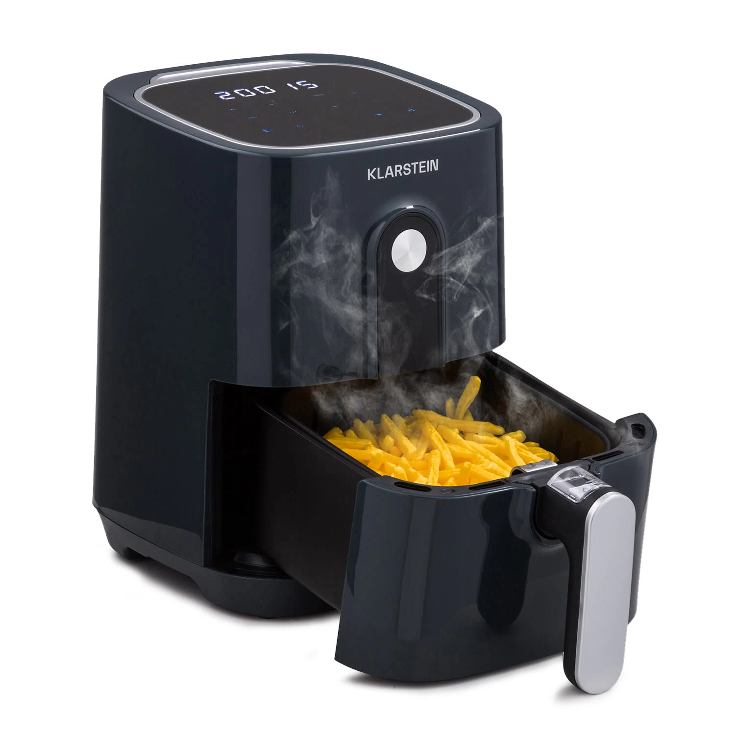 Crisp-Pro Heißluftfritteuse Air Fryer 1400W 2,8 Ltr Timer Edelstahl 1 Crisp-Pro Heißluftfritteuse Air Fryer 1400W 2,8 Ltr Timer Edelstahl