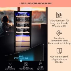 Barossa 123 Duo Weinkühlschrank 123 Fl 226 Ltr 2 Zonen Touch-Steuerung -Küchengeräte Verkäufe 10040721 de 0004 usp