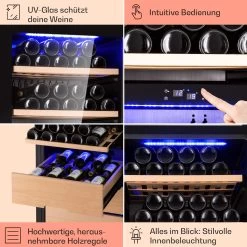 Barossa 123 Duo Weinkühlschrank 123 Fl 226 Ltr 2 Zonen Touch-Steuerung -Küchengeräte Verkäufe 10040721 de 0005 usp