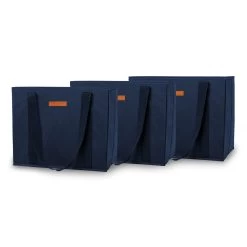 Einkaufstasche 3er Set Wiederverwendbar Waschbar Faltbar Verstärkt