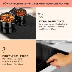 Virtuosa 5 Einbaukochfeld 5 Zonen 8200W Glaskeramik -Küchengeräte Verkäufe 10041116 de 0004 usp