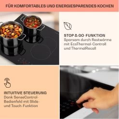 Virtuosa 5 Einbaukochfeld 5 Zonen 8500W Glaskeramik -Küchengeräte Verkäufe 10041117 de 0004 usp