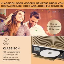 Glastonbury DAB CD-Radio Stereo-Lautsprecher BT DAB/UWK USB Line-In -Küchengeräte Verkäufe 10041146 de 0003 usp