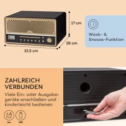 Glastonbury DAB CD-Radio Stereo-Lautsprecher BT DAB/UWK USB Line-In -Küchengeräte Verkäufe 10041146 de 0006 usp