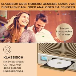 Glastonbury DAB CD-Radio Stereo-Lautsprecher BT DAB/UWK USB Line-In -Küchengeräte Verkäufe 10041147 de 0003 usp