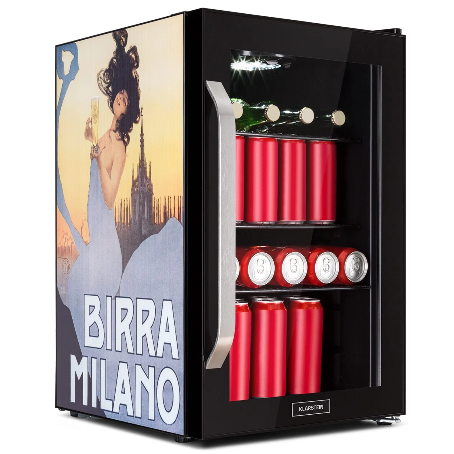 Beersafe 70 Birra Milano Edition Kühlschrank 70 Liter 3 Böden Panoramaglastür Edelstahl 1 Beersafe 70 Birra Milano Edition Kühlschrank 70 Liter 3 Böden Panoramaglastür Edelstahl