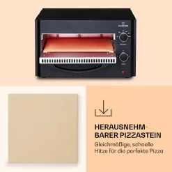 Arezzo Pizza-Ofen Herausnehmbarer Pizza-Stein Stahlgehäuse 1770 W 160 - 400 °C -Küchengeräte Verkäufe 10041186 de 0005 logo