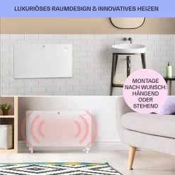 Bansin Crystal Smart Konvektions-Heizgerät 1500W 5 - 50 °C App-Steuerung -Küchengeräte Verkäufe 10041210 de 0007 usp