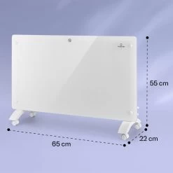 Bansin Crystal Smart Konvektions-Heizgerät 1500W 5 - 50 °C App-Steuerung -Küchengeräte Verkäufe 10041210 yy 0008 dimensions