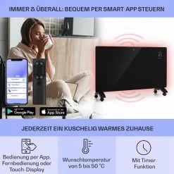 Bansin Crystal Smart Konvektions-Heizgerät 2500W 5 - 50 °C App-Steuerung -Küchengeräte Verkäufe 10041211 de 0003 usp