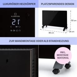 Bansin Crystal Smart Konvektions-Heizgerät 2500W 5 - 50 °C App-Steuerung -Küchengeräte Verkäufe 10041211 de 0006 usp