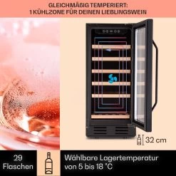 Vinovilla 29 Built-In Weinkühlschrank 81 L / 29 Fl. 1 Zone Glastür Edelstahl 10 Vinovilla 29 Built-In Weinkühlschrank 81 L / 29 Fl. 1 Zone Glastür Edelstahl -Küchengeräte Verkäufe 10041309 de 0003 logo