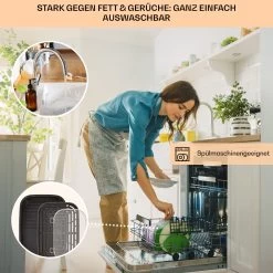Combo Air Grill-Heißluftfritteuse 5 Programme 1500 Watt 4,5 L Grillkorb 2,5 L Frittierkorb 12 Combo Air Grill-Heißluftfritteuse 5 Programme 1500 Watt 4,5 L Grillkorb 2,5 L Frittierkorb -Küchengeräte Verkäufe 10041330 de 0006 usp