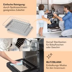 Vita Pro Heißluftfritteuse Dampfgaren 2450 W 18 Ltr 800 Ml Wassertank -Küchengeräte Verkäufe 10041333 de 0005 usp