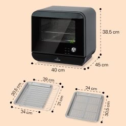 Vita Pro Heißluftfritteuse Dampfgaren 2450 W 18 Ltr 800 Ml Wassertank -Küchengeräte Verkäufe 10041333 de 0007 usp