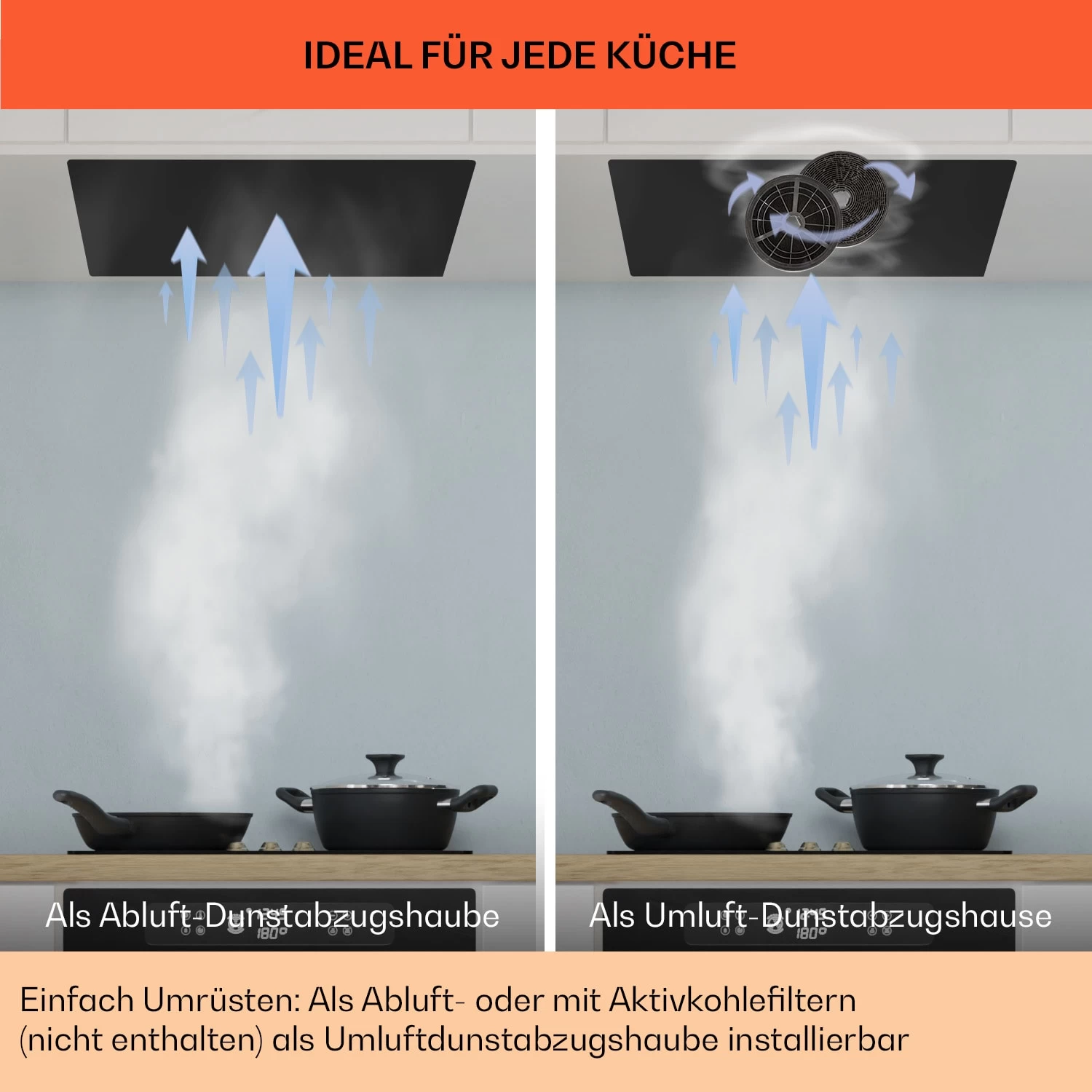 Camila Dunstabzugshaube Einbau 70 Cm 397 M³/h LED Touch Edelstahl 7 Camila Dunstabzugshaube Einbau 70 Cm 397 M³/h LED Touch Edelstahl – Bild 7