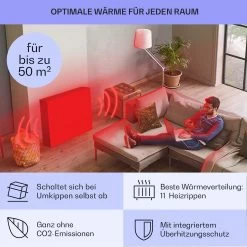 Sanford Smart Ölradiator 2500 W Leistung Wochentimer LED-Display Touch-Panel Klarstein-App -Küchengeräte Verkäufe 10041358 de 0005 usp