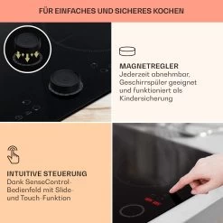 Magnichef 4 Einbaukochfeld Induktion 4 Zonen 7000W Glaskeramik -Küchengeräte Verkäufe 10041380 de 0004 usp