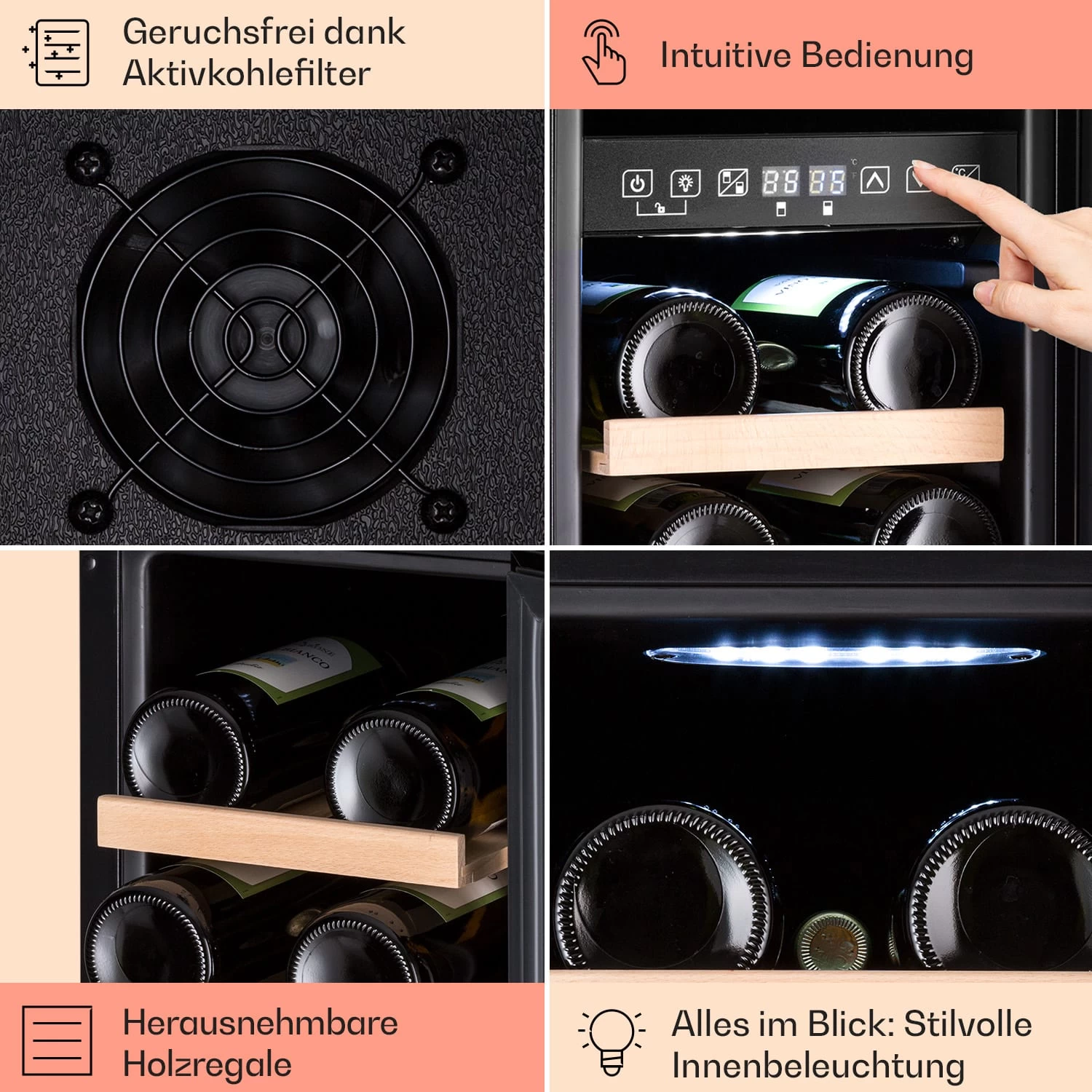 Vinovilla 17 Built-in Duo Vilhelmine Edition Weinkühlschrank 17 Fl. 5 Vinovilla 17 Built-in Duo Vilhelmine Edition Weinkühlschrank 17 Fl. – Bild 5