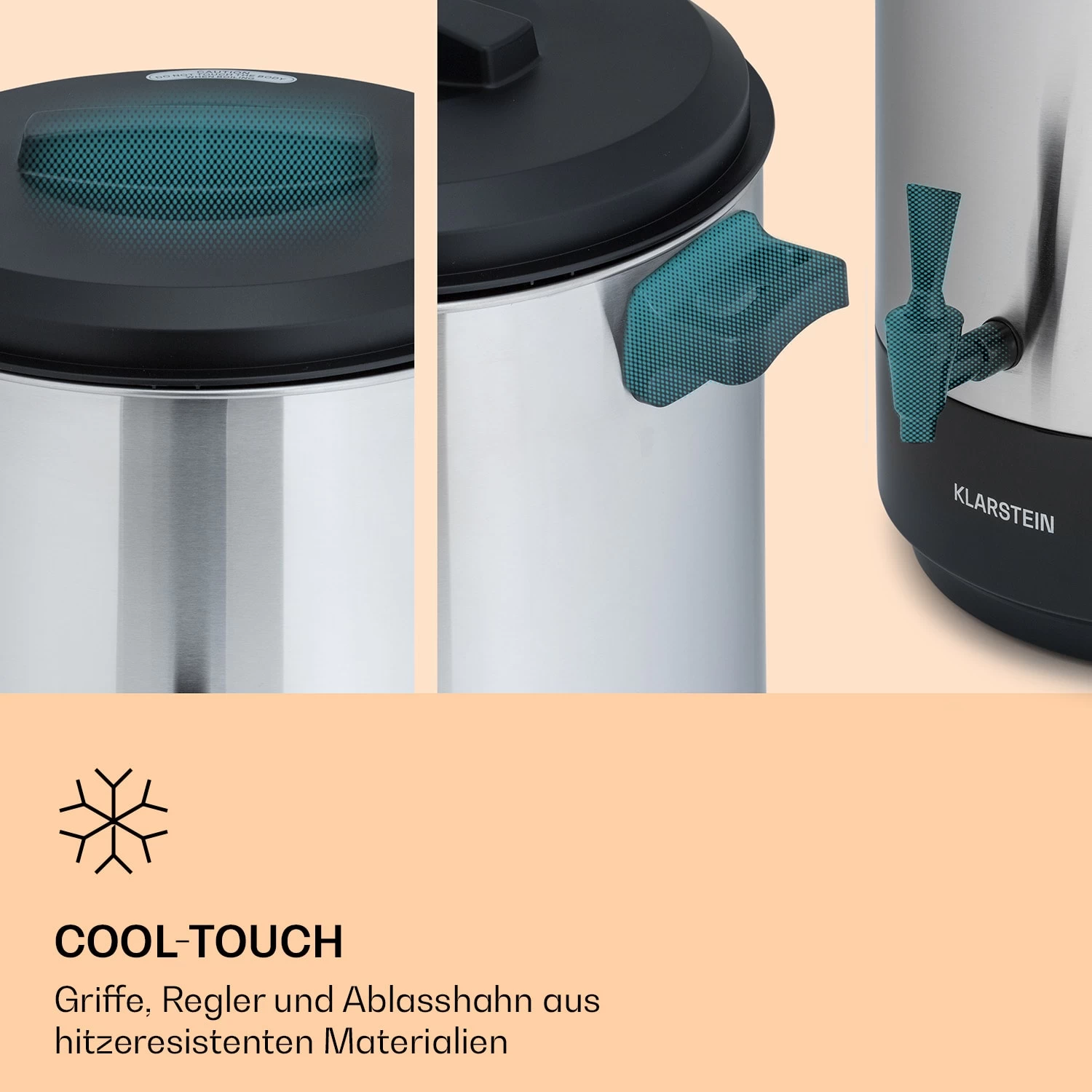 Abbey 25 Einkochautomat Getränkespender 25L 100°C 180min Edelstahl 5 Abbey 25 Einkochautomat Getränkespender 25L 100°C 180min Edelstahl – Bild 5