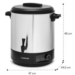 Abbey 25 Einkochautomat Getränkespender 25L 100°C 180min Edelstahl 15 Abbey 25 Einkochautomat Getränkespender 25L 100°C 180min Edelstahl -Küchengeräte Verkäufe 10041838 yy 0008 dimensions