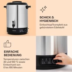 Abbey 40 Einkochautomat Getränkespender 40L 100°C 180min Edelstahl 11 Abbey 40 Einkochautomat Getränkespender 40L 100°C 180min Edelstahl -Küchengeräte Verkäufe 10041839 de 0004 logo