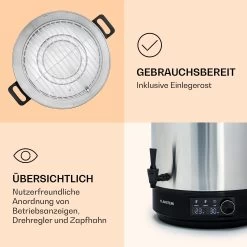 Abbey 40 Einkochautomat Getränkespender 40L 100°C 180min Edelstahl 13 Abbey 40 Einkochautomat Getränkespender 40L 100°C 180min Edelstahl -Küchengeräte Verkäufe 10041839 de 0006 logo