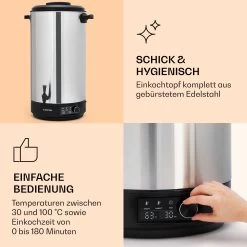 Abbey 60 Einkochautomat Getränkespender 60L 100°C 180min Edelstahl -Küchengeräte Verkäufe 10041840 de 0004 logo