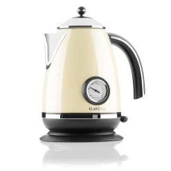Aquavita Frühstücksset Creme Wasserkocher Toaster Creme -Küchengeräte Verkäufe 60001826 yy 0008 titel Klarstein Aquavita Chalet Wasserkocher creme reedit v2