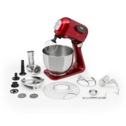 Curve Plus Küchenmaschinen-Set | 5l | 4-in-1 Fleischwolf | Rot