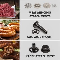 Curve Plus Küchenmaschinen-Set | 5l | 4-in-1 Fleischwolf | Silber 12 Curve Plus Küchenmaschinen-Set | 5l | 4-in-1 Fleischwolf | Silber -Küchengeräte Verkäufe 60002330 yy 0003 logo Klarstein Curve Plus Kuechenmaschinen Set silber