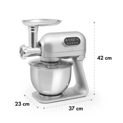 Curve Plus Küchenmaschinen-Set | 5l | 4-in-1 Fleischwolf | Silber 19 Curve Plus Küchenmaschinen-Set | 5l | 4-in-1 Fleischwolf | Silber -Küchengeräte Verkäufe 60002330 yy 0012 logo Klarstein Curve Plus Kuechenmaschinen Set silber