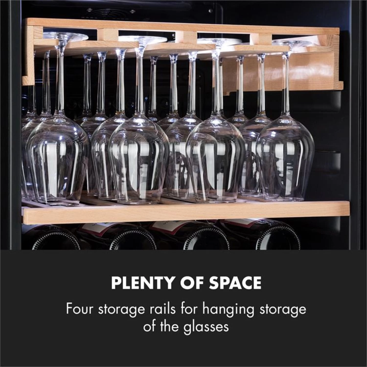 Barossa 102 Duo Weinkühlschrank-Set 2 Zonen 102 Fl. Weinglasregal 6 Barossa 102 Duo Weinkühlschrank-Set 2 Zonen 102 Fl. Weinglasregal – Bild 6