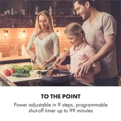 Kalahari Delicatessa Einbau-Ofen-Set Induktion 7000W 68Ltr Schwarz Edelstahl -Küchengeräte Verkäufe 60002585 yy 0007 logo Klarstein Delicatessa 60 Einbaukochfeld schwarz